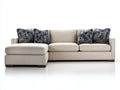 Sofás de esquina tapizado 250x170x86 cm - beige - diseño moderno con chaise longue y asiento acolchado