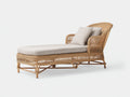 Tumbonas de ratán 200x75x95 cm - natural-beige - diseño alargado con respaldo inclinado y reposabrazos