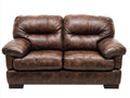 Sofás 2 plazas tapizados 180 x 95 x 100 cm - Marrón - Sofá acolchado con respaldo alto y reposabrazos anchos de estilo clásico